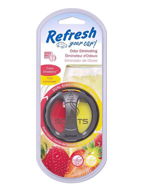 Велика подвійна автокліпса Refresh Свіжа Полуниця + Прохолодний Лимонад Fresh Strawberry + Cool Lemonade